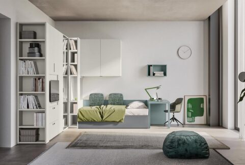 Start P14 – Cameretta a ponte con letto singolo by Clever