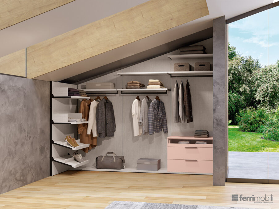 centro_delle_camerette_Cameretta con mansarda e letto-2