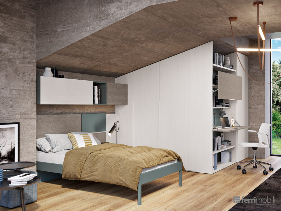 centro_delle_camerette_cameretta con stanza cabina, libreria e scrivania-4