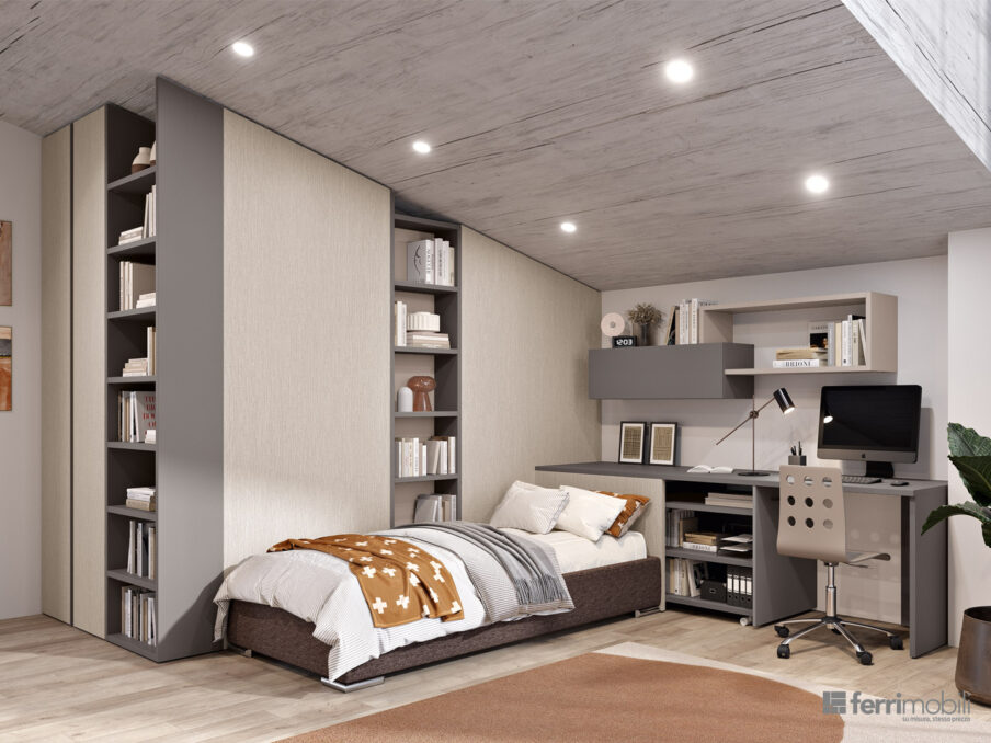 centro_delle_camerette_cameretta con stanza con armadio e letto by Ferrimobili-3