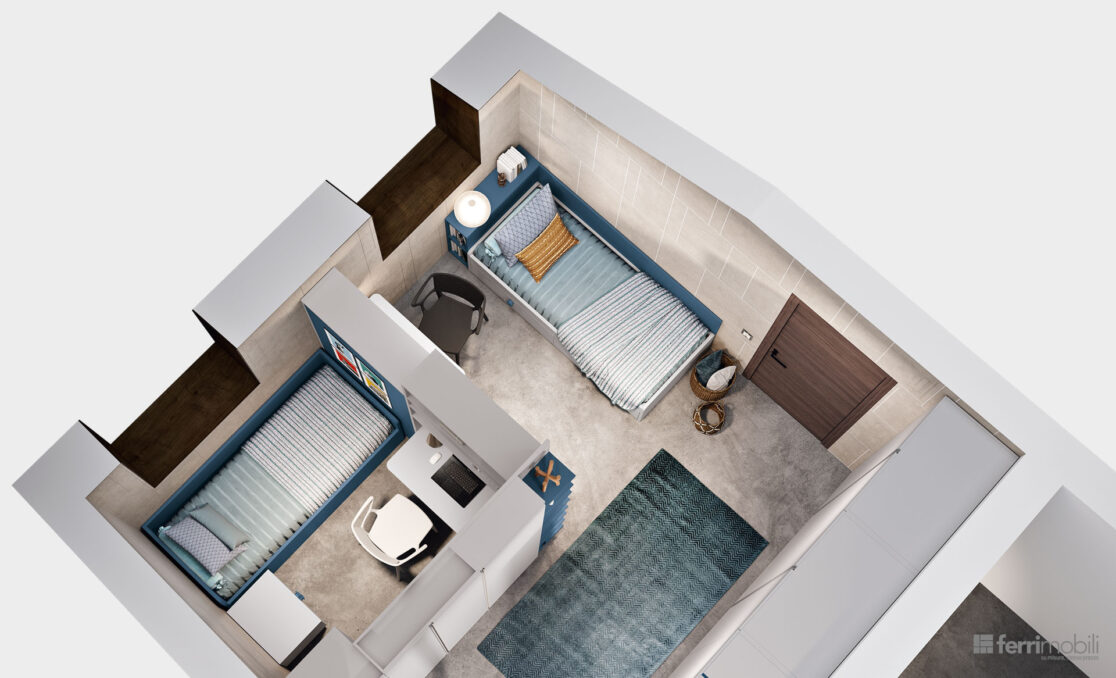 centro_delle_camerette_cameretta con stanza con secondo letto e scrivania-10