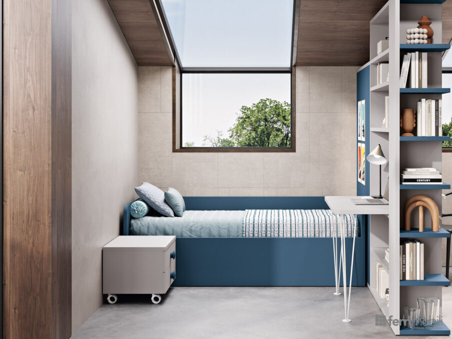 centro_delle_camerette_cameretta con stanza con secondo letto e scrivania