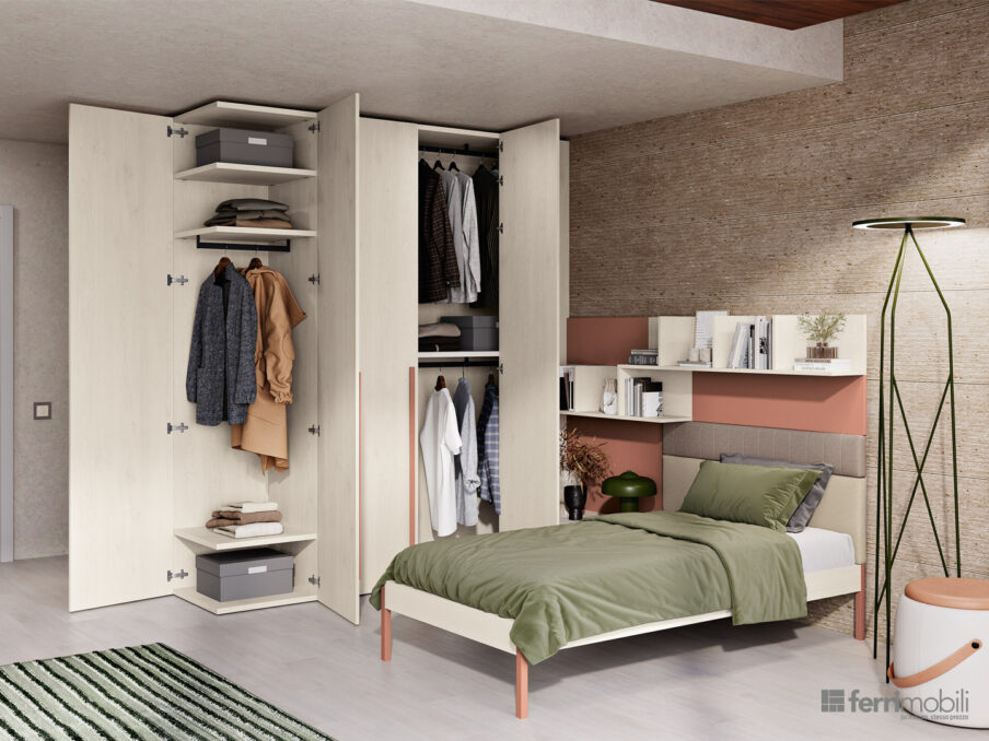 centro_delle_camerette_cameretta con stanza studio e armadi by Ferrimobili-6