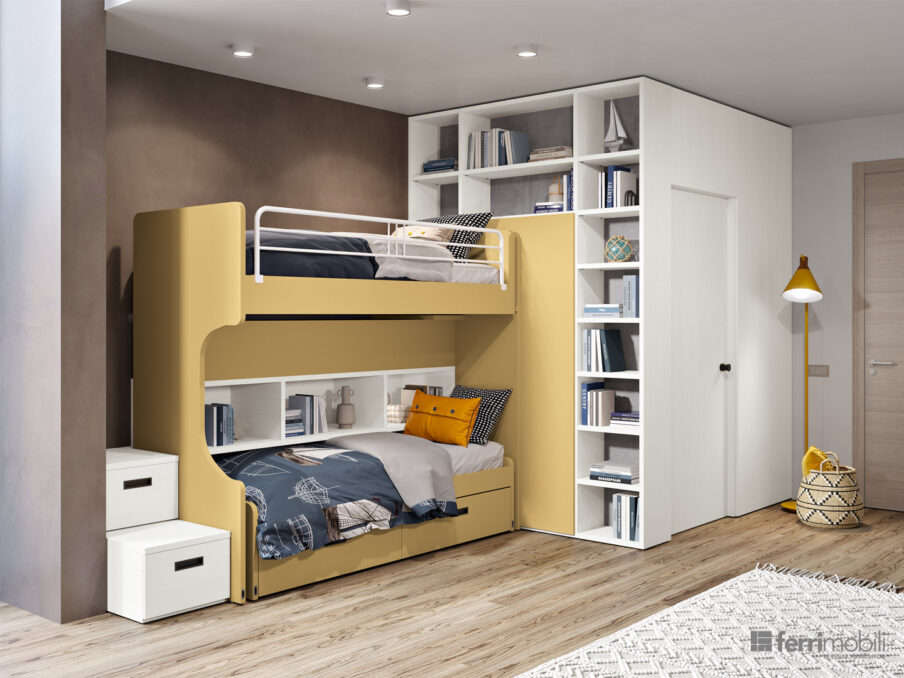 centro_delle_camerette_cameretta con stanza studio e doppio letto scorrevole-6