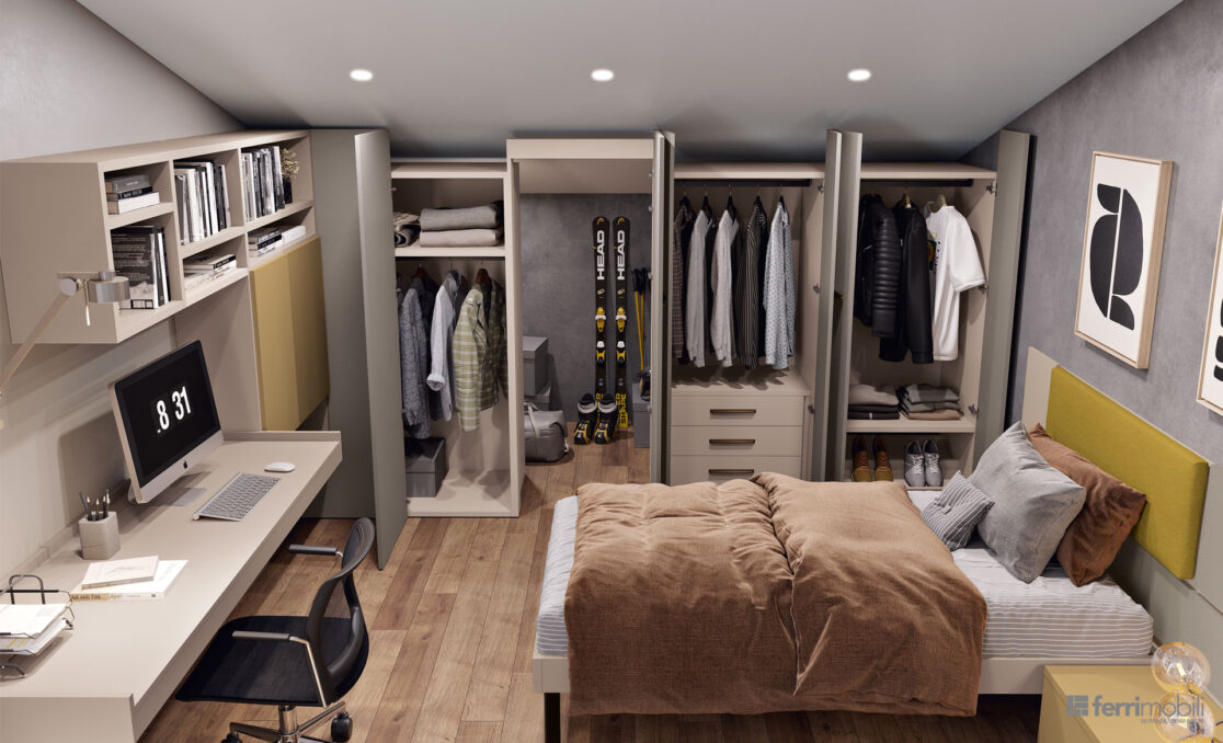 centro_delle_camerette_cameretta mansarda con ripostiglio e scrivania-3