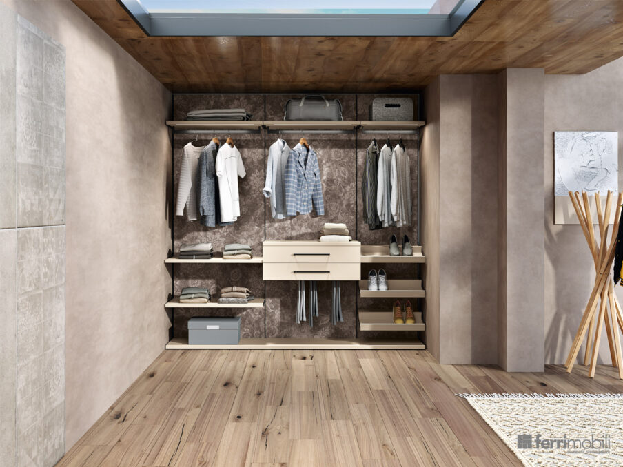 centro_delle_camerette_cameretta nicchia con cabina armadio letto testata imbottita-by-ferrimobili-2