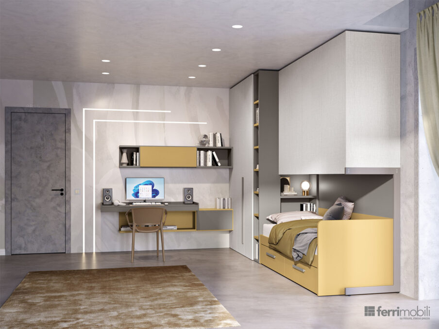 centro_delle_camerette_cameretta nicchia con ponte e scrivania by ferrimobili-4