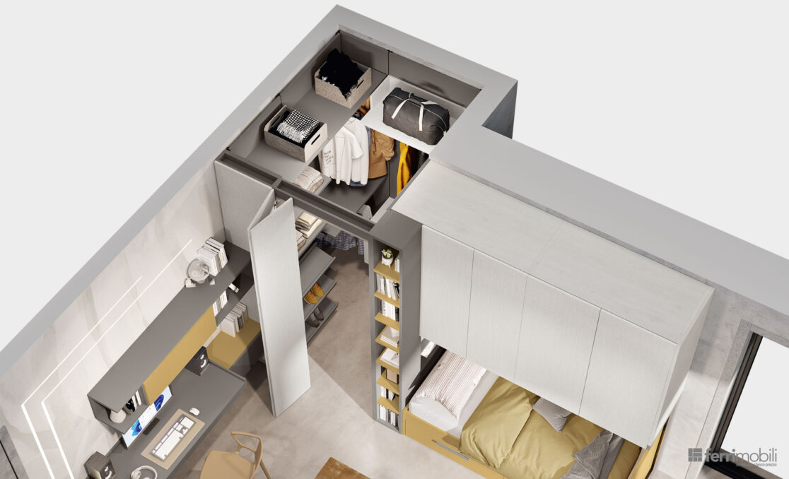 centro_delle_camerette_cameretta nicchia con ponte e scrivania by ferrimobili-5